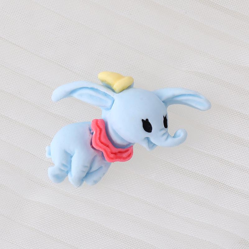 Popular Cartoon Elephant Resin DIY Phone Case, Hair Clip, and Water Cup Sticker Decorations