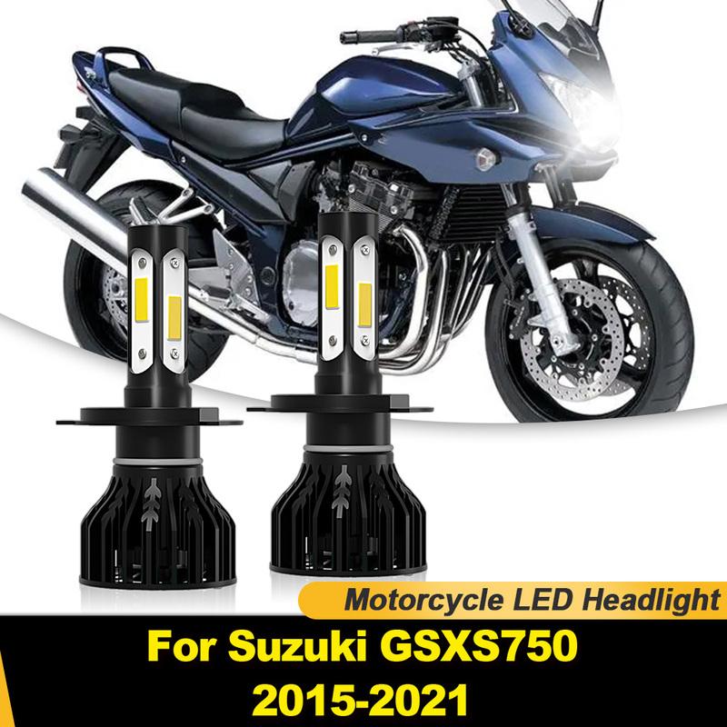 

1/2X H4 9003 LED Headlight Bulb With Canbus High & Low Beam Motorcycle Headlamp For Suzuki GSXS750 2015-2017 2018 1PC Moto Headlight