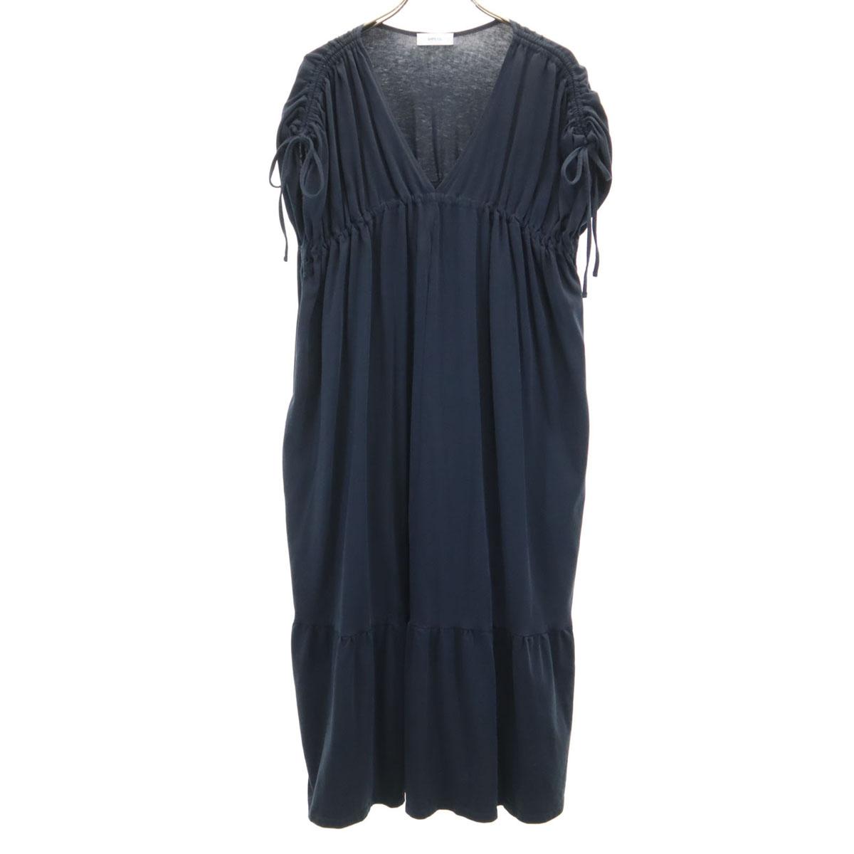 

SHIPS any French sleeve V-neck, Shoulder Gathered, Drawstring, Tiered one piece Women Used