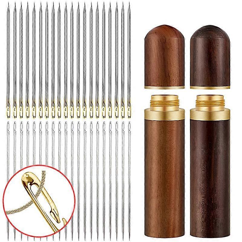30Pcs Blind Needle Elderly Needle-side Hole Hand Sewing Needles Household Sewing Needless Threading DIY Apparel Sewing Tools