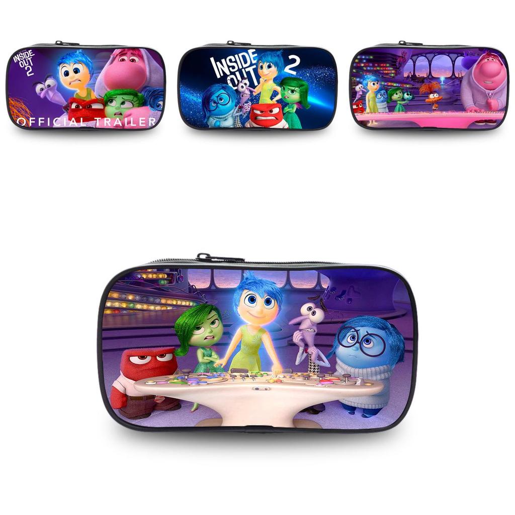Inside Out 2 Student Large Capacity Pencil Case Oxford Cloth Durable Pouch