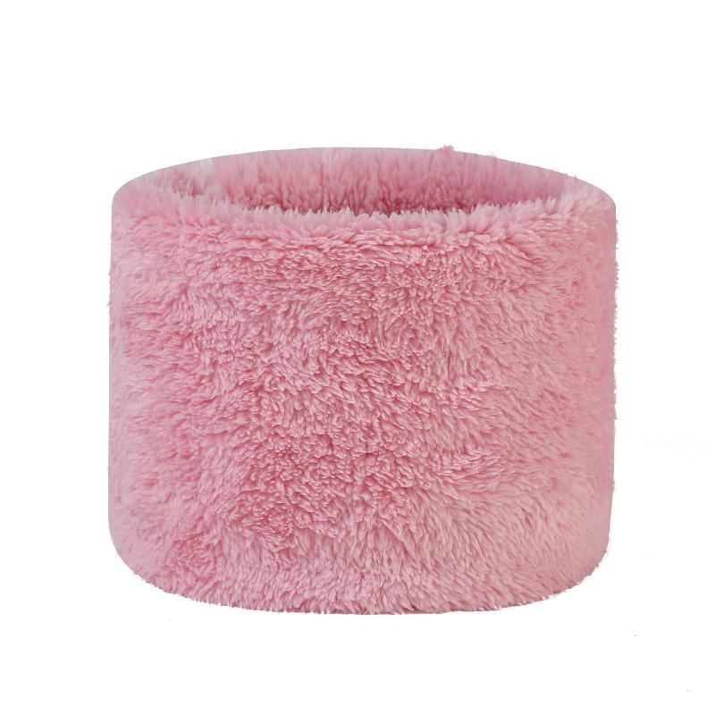 Fashionable Plush Neck Gaiter Keep Warm Solid Color Cold-proof Collar Half Face Mask For Autumn Winter Face Cover