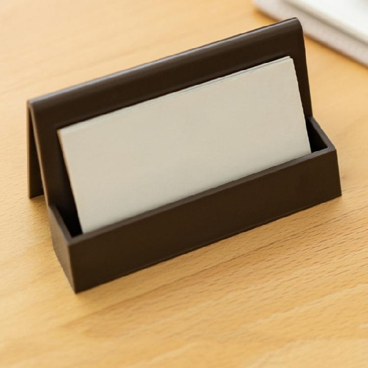 Plastic Name Card Display Holder Large Capacity Office Desk Business Card Stand