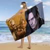 R-ResidentS E-EvilS Leon Kennedy KPK Towel Beach Bath Quick-Drying Lightweight Portable Sauna Camping Swim Pool Travel