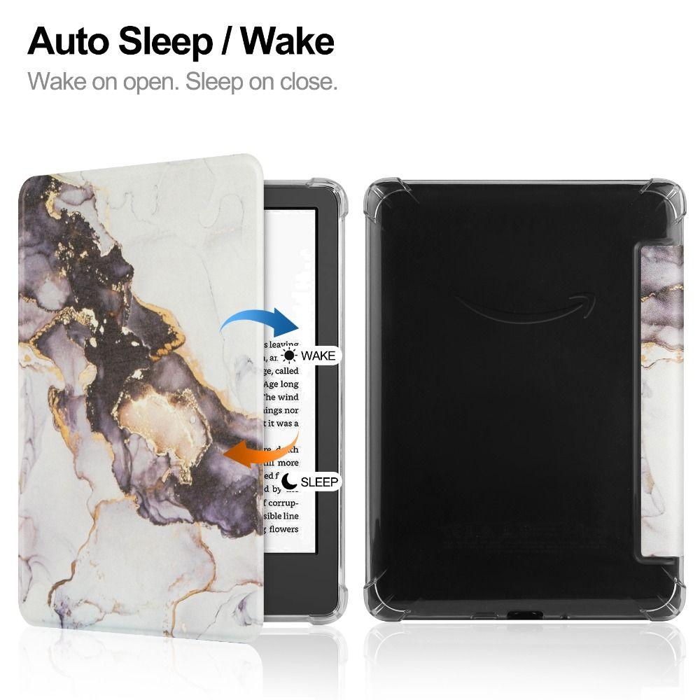 Auto Wake/Sleep e-Reader Case TPU Wear Resistant Protective Cover for Kindle Paperwhite 5 (11th Generation) 6.8 inch 2021