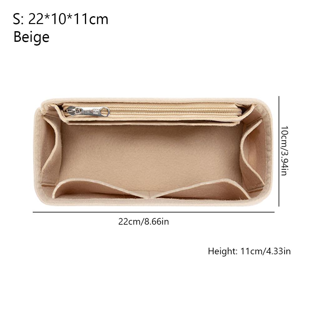 Felt Handbag Insert Bag Large Capacity Multi-Pocket Internal Bag Storage Organization Portable Purse Liner for Loewe Puzzle