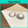 Elegante Open Verstelbare Zirkonia Metalen Geruite Ring Voor Vrouwen Met Vintage Ontwerp
