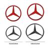 52/58mm Car Steering Wheel Center Stickers STAR Emblem For Mercedes Benz AMG W124 W202 W203 W210 W212 W220 Decal Car Accessories