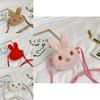 Adorable Cartoon Bunny Plush Bag For Toddlers Cute Shoulder Snack Bag