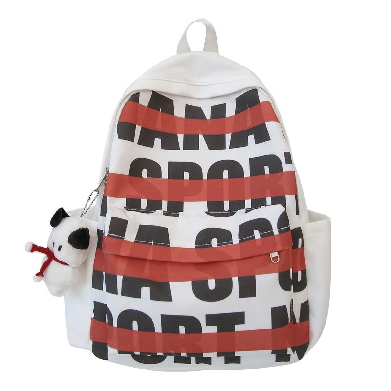 

Versatile Schoolbag, High Appearance Level for Campus, Fresh, Sweet, Fashionable and Lightweight Backpack for Junior High School Students With pendant
