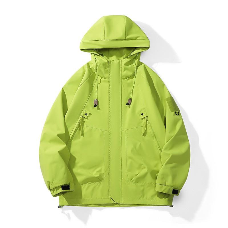 Mens Lightweight Waterproof Hooded Jacket Outdoor Activities Casual Sportswear Loose Fit Windbreaker