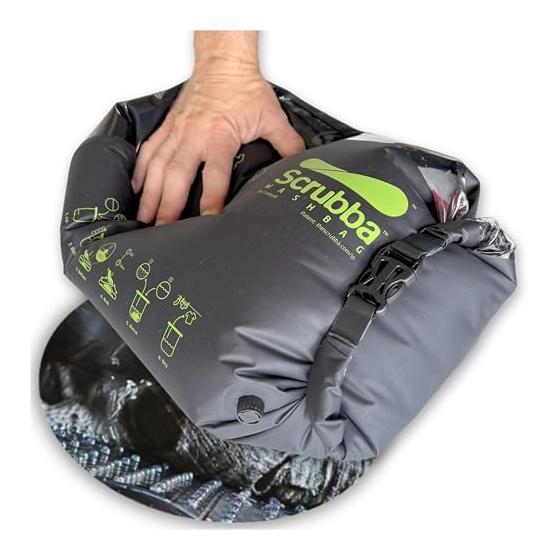 Scrubba Washing Bag, Laundry Bag, Wash Bag, Portable Washing Machine, Patented, Travel, Convenient Goods, Overseas Travel, Business Trips, Hotels,