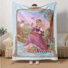 Custom 1pc Mermaid Fantasy Adventure Blanket, Soft And Comfortable Blanket, Casual Warm, Camping Travel Blanket, Birthday Gift Q910195