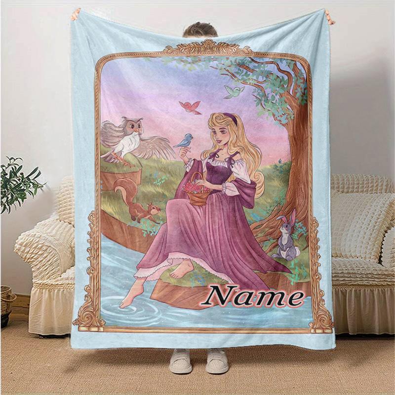 Custom 1pc Mermaid Fantasy Adventure Blanket, Soft And Comfortable Blanket, Casual Warm, Camping Travel Blanket, Birthday Gift Q910195