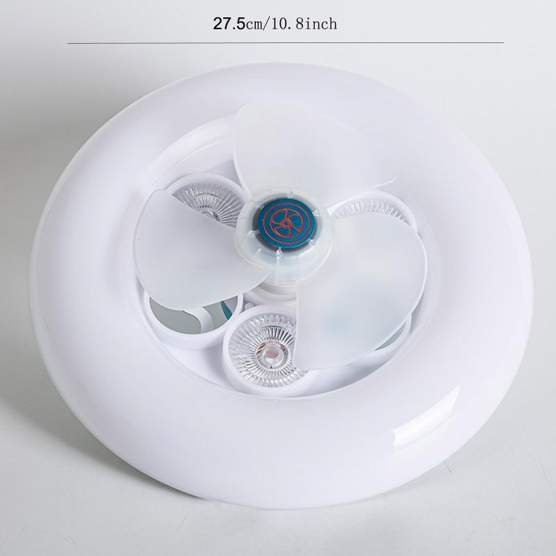 Low Profile Ceiling Fan with Lights Modern Dimmable Ceiling Light Fan 3 Gear Working Mode Fan Ceiling Lamp for Home