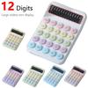 Fun and Functional 12Digit Calculator with Ergonomic Design Mechanical Keyboard Calculator for Accurate Input