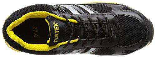 Tartex AZ51634 Safety Shoes, Work Shoes, Steel Toe Cap, Flexible, Lightweight, 3E, Black, Size 27.0 cm