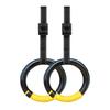1Pair Gymnastic Rings 1000lbs Capacity with 1/2M Adjustable Buckle Straps Pull Up Exercise Rings Non-Slip Rings for Home Fitness