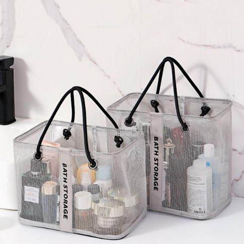 Prodyšná síťovaná kosmetická taška Rychleschnoucí taška na make-up Kabelka Síťovaná taška do sprchy Plavání