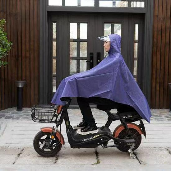 Mantella Pioggia Spessa Unisex per Scooter Elettrico/Bicicletta: Attrezzatura Antipioggia Torrenziale per Adulti