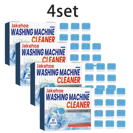 Jakehoe washing machine cleaning effervescent tablets decontamination and descaling fresh fragrance roller wave wheel universal 12pcs