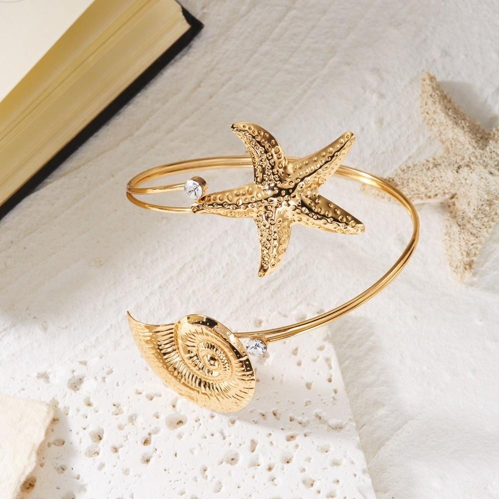 

Bohemian Style Open Arm Ring Simple Cuff Bracelet New Arm Bracelet Jewelry Gift B