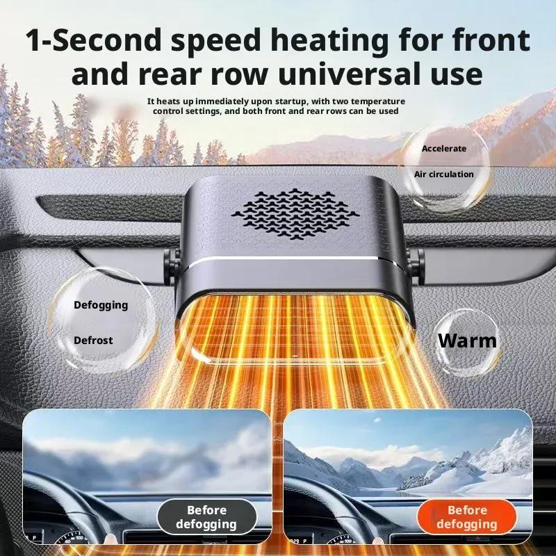 Winter Essential 2-in-1 Car Heater  Cooler with Defrost  Defog Function 360° Rotatable Base for Free Adjustment Quiet Operation