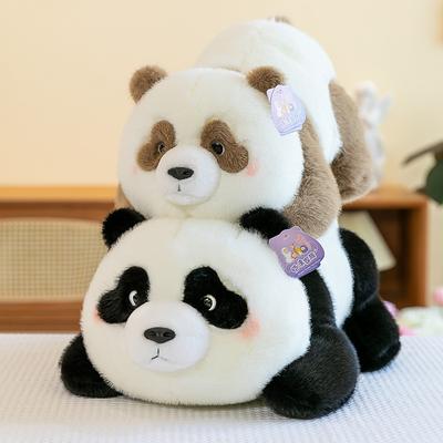 Bonito Novo Modelo Panda Simulado Brinquedo de Pelúcia Boneca Lembrança de Zoológico Boneca Panda Bolha