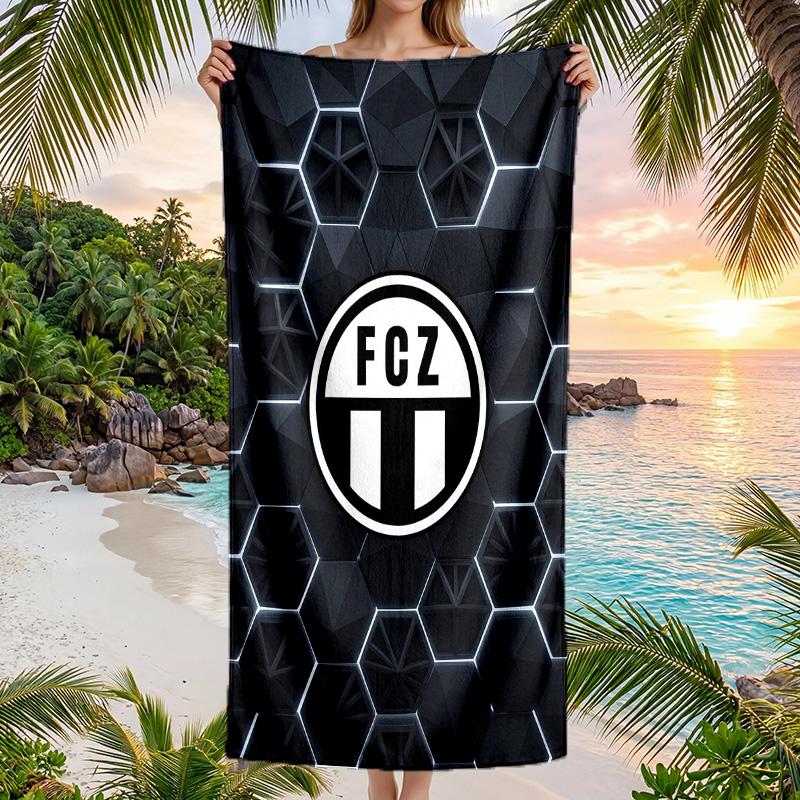 Telo Mare Asciugatura Rapida Stampa FC Zürich Microfibra Assorbente Portatile da Viaggio Asciugamano per Nuoto