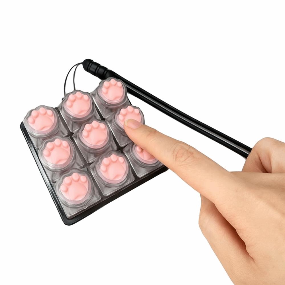 DIY Keyboard Keyboard Clicker Toy Keys Button Clicker Toy Relaxing Finger Keyboard Cap Adult Toy