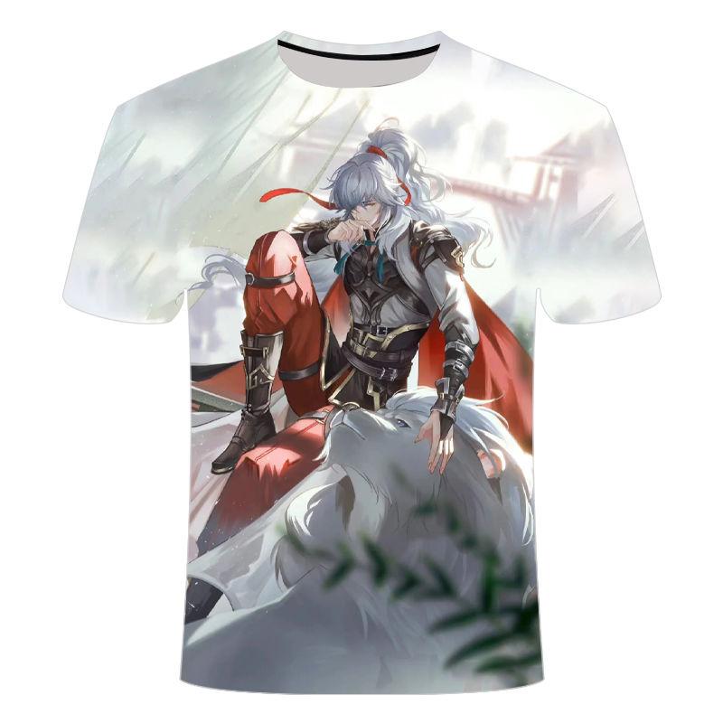 2024 Summer New 3D Printed Short Sleeve Personalized Trend Collapse Star Dome Series Men's and Women's Round Neck T-shirts