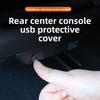 QRZL4 For Tesla Model 3 Highland 2024 2025 Rear Center USB Protective Cover Modification and Rear Air Outlet Protective  Car Sticker