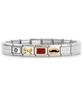 Nomination Bracelet Steel Composable Monsieur Ribbon Set Steel-Set99