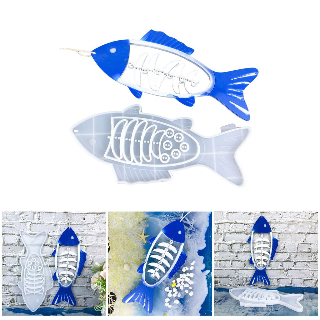 Matrițe Flexibile din Silicon Os de Pește Matrițe pentru Confecționarea Bijuteriilor Textură Siliconică Potrivită pentru Pandantiv Colier și Brățară