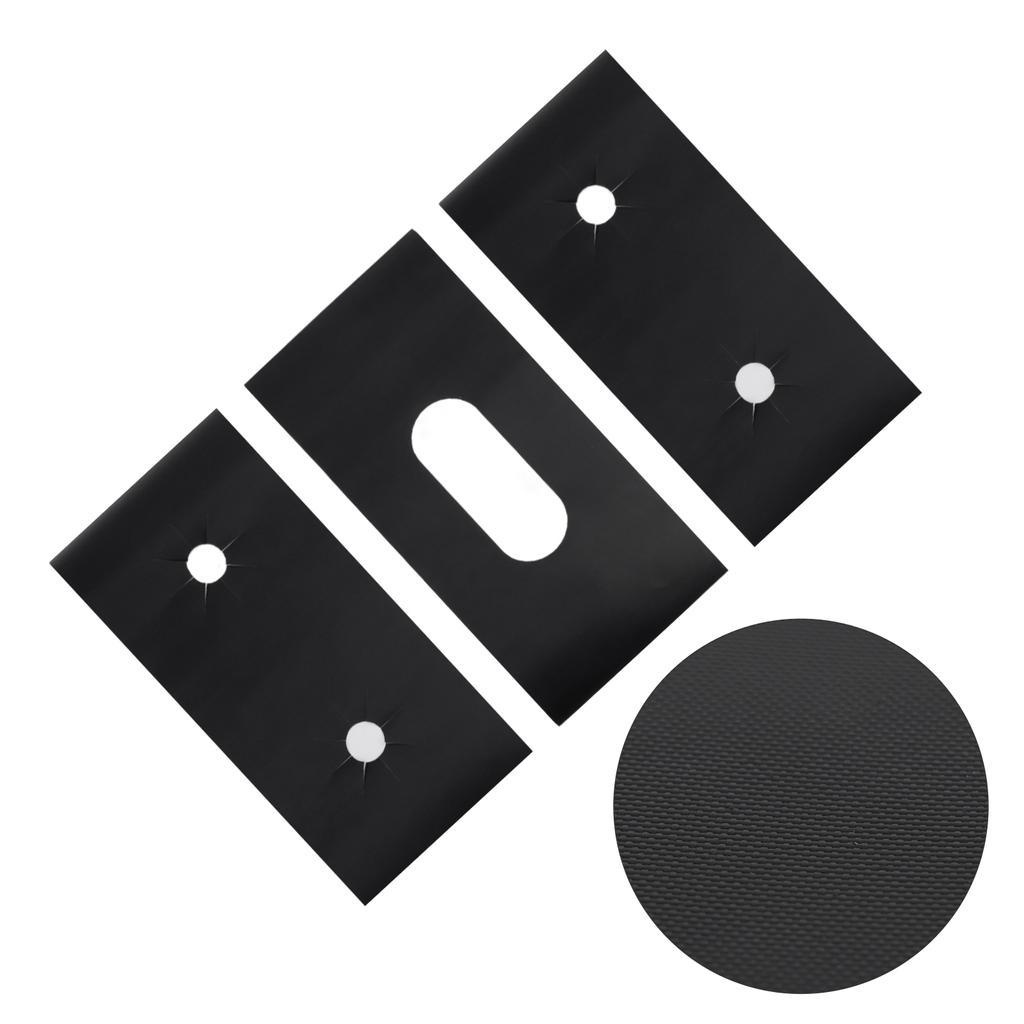 Ochranný kryt na plynový sporák 53,8*27 cm černý