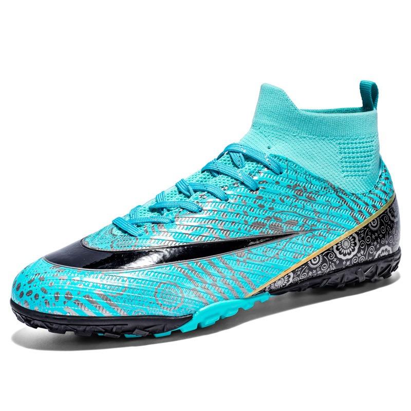 Atmungsaktive High-Top-Sports- und Freizeitschuhe für Herren und Damen, lange Nägel, abgebrochene Nägel, Fußballschuhe, Rasenspiele, große Größen