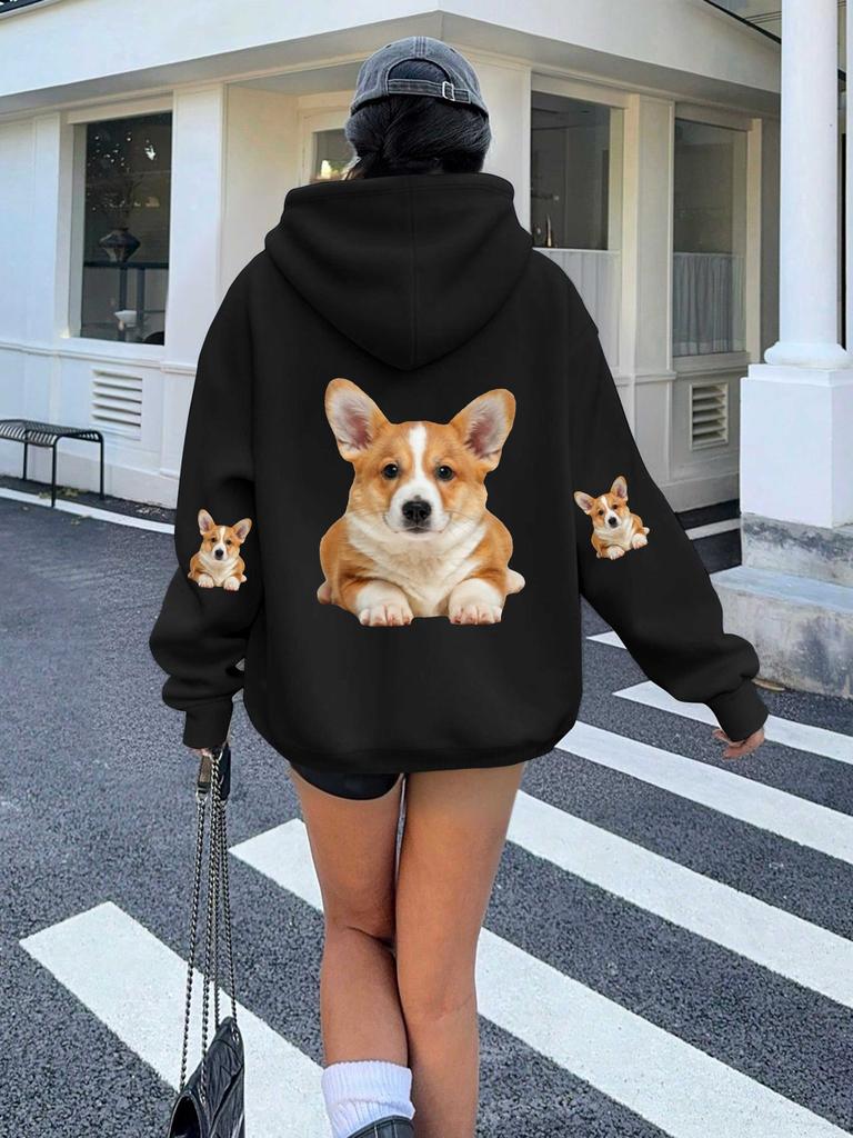 Photo of corgis puppies women's hoodies