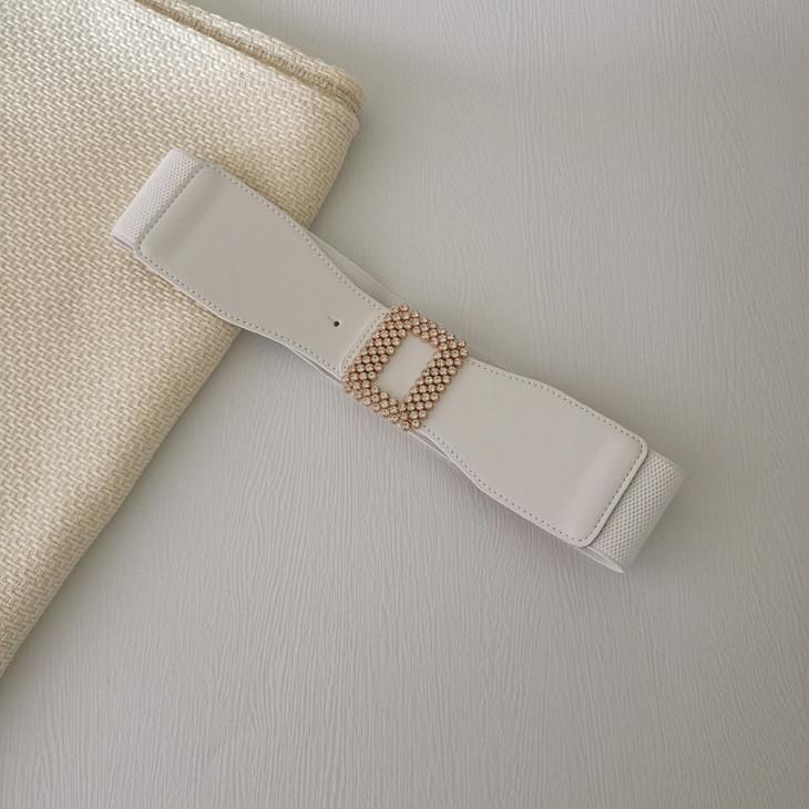 Minimalist Faux Leather Fashion Waist Belt With Alloy Buckle For Office And Casual Wear