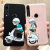 For Honor 9X Pro RU Case Cute Cartoon Cool Black Pink Silicone Back Cover For Huawei Honor9X Honor 9X Pro 9XPro 4G Phone Case