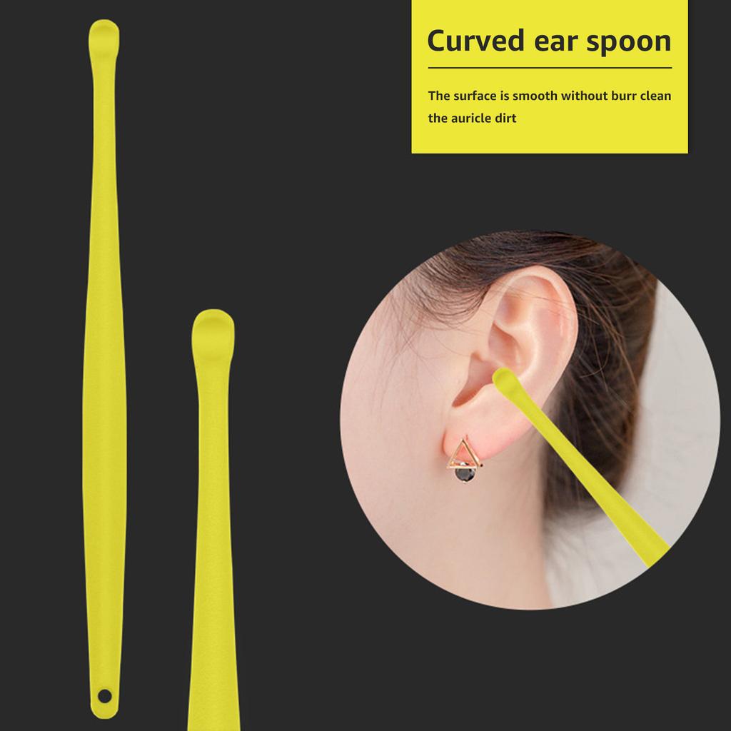 7pcsCelsiusset Ear Wax Removal Tool Stainless Steel Earpick Dual-end Wax Remover Curette Ear Pick Cleaner Spoon with Storage Case