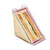Triangle Sandwich Container Portable Triangular Transparent Cake Storage Plastic Box Reusable Travel Sandwich Airtight Box