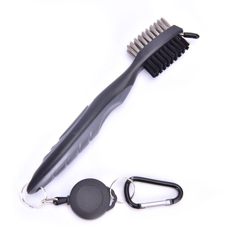 

Golf Club Brush Groove Cleaning Brush 2 Sided Golf Putter Wedge Ball Cleaner Kit