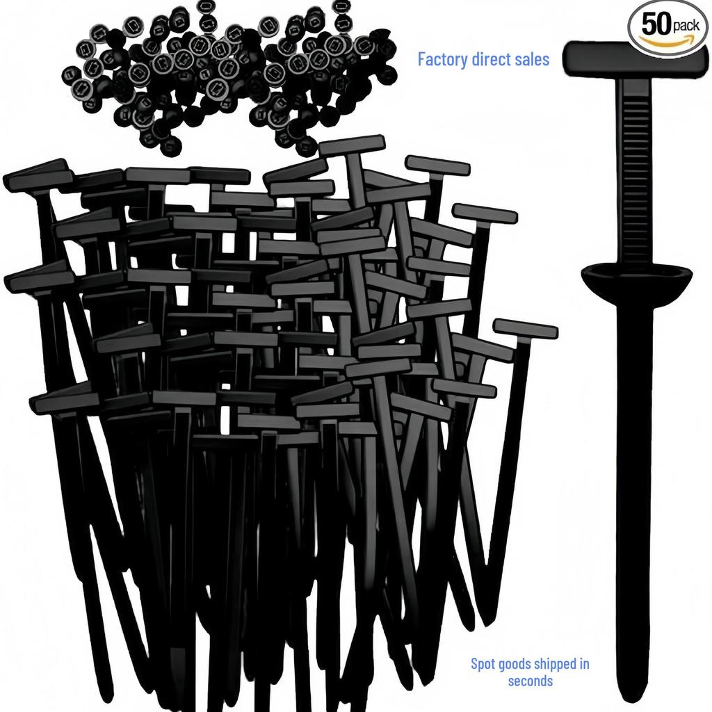 Universal Nylon Push-In Rivet & Cable Tie for Car Bumpers, Mudguards & Fenders