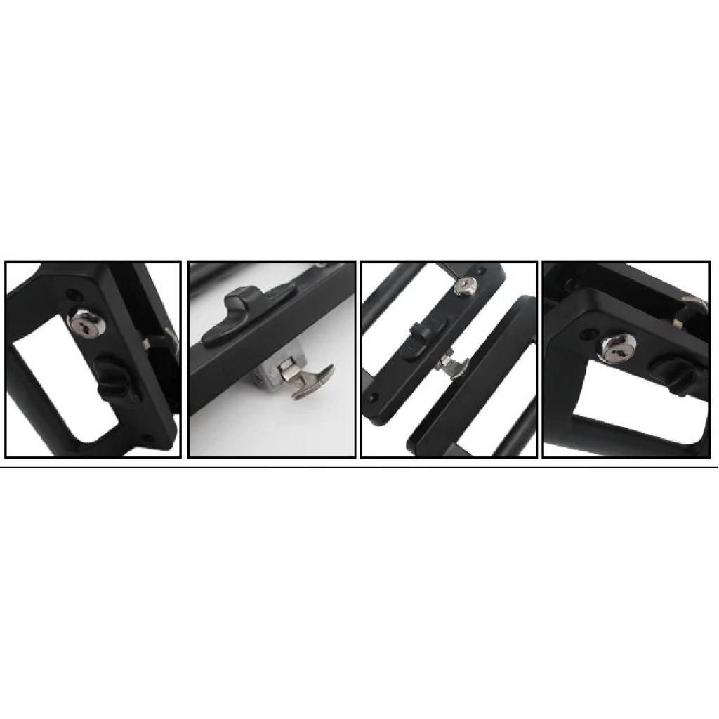 Aluminum Alloy Door Lock Hanging Door Handle Aluminum Frame Door Double Leaf Sliding Double Sided Sliding Door Lock