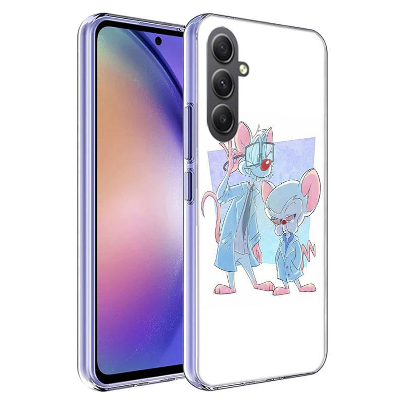 Pinky Anime and the Brain Case For Phone Samsung Galaxy A12 A22 A32 A52 A52S A13 A23 A33 A53 A14 A24 A34 A54 5G A73 A42 A9 A8 A7