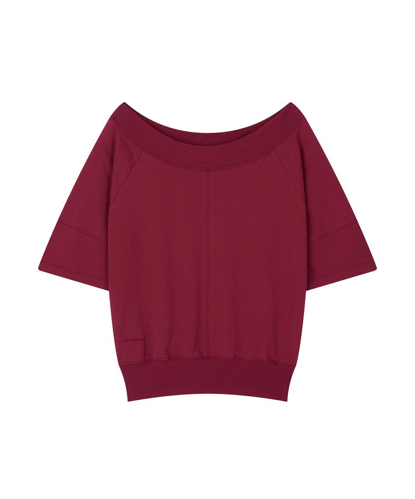 Saendeulig Multi-Neck Tee_Wine