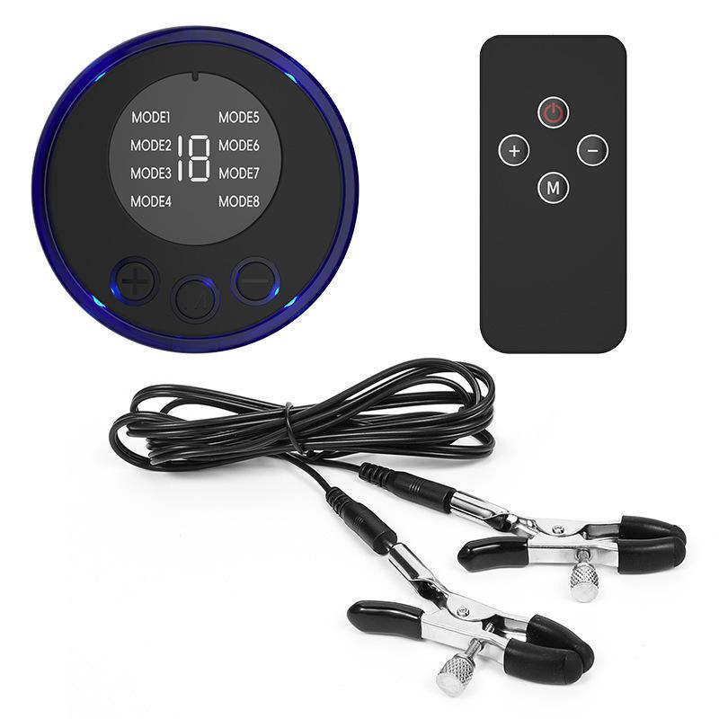 Electric Shock Nipple Clamps Breast Massager Stimulator BDSM Toys Bondage Clitoris Labia Clamp Slave Sex Toys Women Adult Games