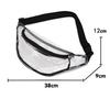 Customizable Transparent PVC Crossbody Bag for Women: Waterproof, with Logo, Ideal for Outdoor Sports & Beach.