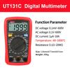 UNI-T Taschenmultimeter UT131 Serie Digitales Amperemeter Voltmeter Widerstandsprüfer Multimeter Diodentest