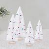 Plastic Mini White Christmas Tree with Colorful Bells Artificial Xmas Pine Tree  Party Favors